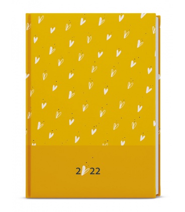 Daily Diary A5 - David - lamino - ocher, yellow 2022
