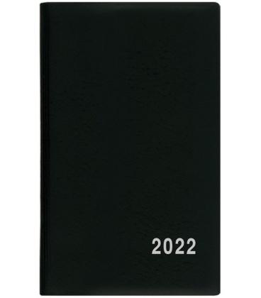 Fortnightly Pocket Diary - Alois - PVC - black 2022
