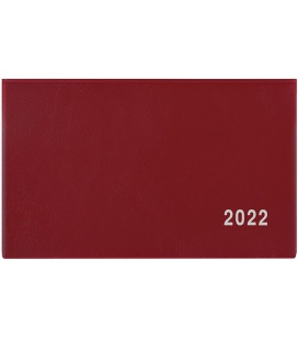 Fortnightly Pocket Diary - Cyril - PVC - burgundy 2022