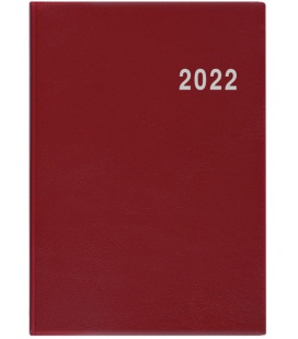 Fortnightly Pocket Diary - Ladislav - PVC - burgundy 2022