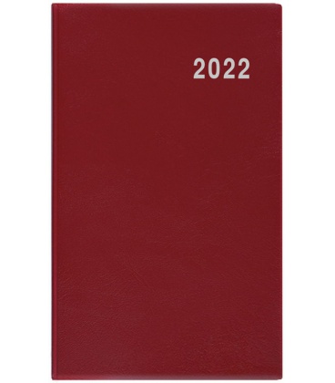 Monthly Pocket Diary - Diana - PVC - burgundy 2022