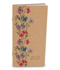 Monthly Pocket Diary - Halina - kraft - Květiny 2022
