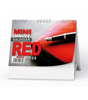 Stolní kalendář Mini daňový kalendář RED  2022
