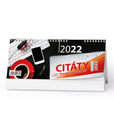 Stolní kalendář Pracovní kalendář CITÁTY I 2022