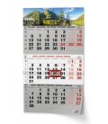 Nástěnný kalendář Tříměsíční - A3 (s mezinárodními svátky) - černý - Příroda 2022
