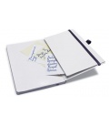 Notepad lined with a pocket A5 - nero black, green 2022