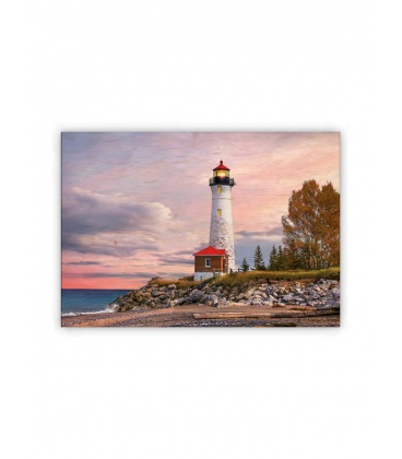 Wall calendar - Wooden picture - Lighthouse 2022
