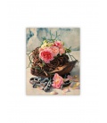 Wall calendar - Wooden picture - Roses 2022