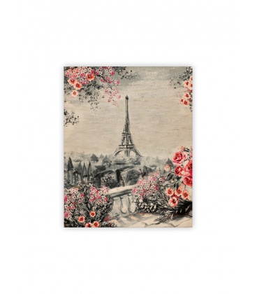 Wall calendar - Wooden picture - Eiffel Tower II. 2022