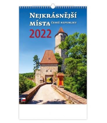 Wall calendar Nejkrásnější místa ČR 2022
