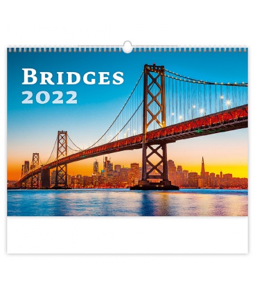 Wall calendar Bridges 2022