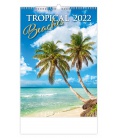 Nástěnný kalendář Tropical Beaches 2022