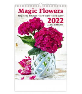 Wall calendar Magic Flowers/Magische Blumen/Živé květy/Živé kvety 2022