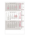 Wall calendar  Grey 3 monthly with notes / Tříměsíční šedý s poznámkami 2022