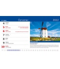 Table calendar Křížem krážem Českou republikou 2022