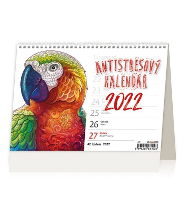 Stolní kalendář Antistresový pracovní 2022