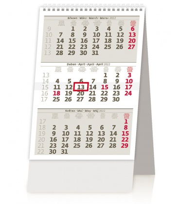 Tischkalender MINI tříměsíční kalendář 2022