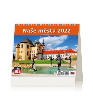 Stolní kalendář MiniMax Naše města 2022