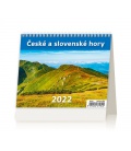 Table calendar MiniMax České a slovenské hory 2022