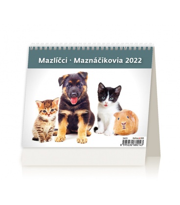 Stolní kalendář MiniMax Mazlíčci/Maznáčikovia 2022