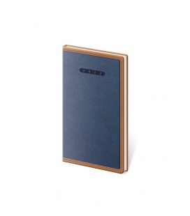 Weekly Pocket Diary Elegant blue, brown 2022