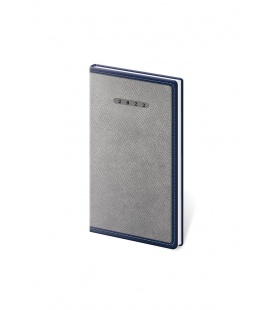 Weekly Pocket Diary Elegant grey, blue 2022