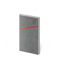 Weekly Pocket Diary Grife grey, red 2022