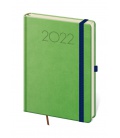 Tagebuch - Terminplaner A5 New Praga grun, blau 2022