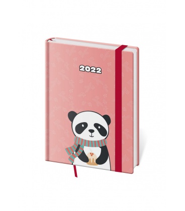 Weekly Diary B6 Vario - Panda s gumičkou 2022