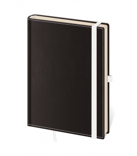 Notepad - Zápisník Black White - lined L black, white 2022