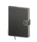 Notepad - Zápisník Flip A5 unlined grey, grey 2022