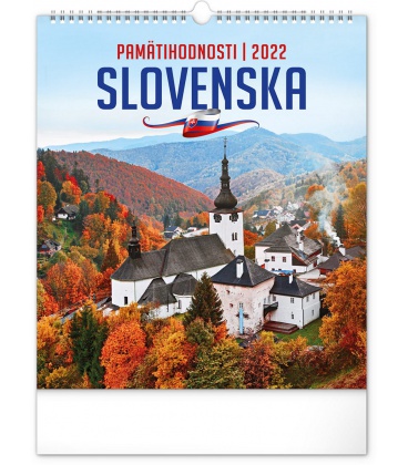 Wall calendar Sights of Slovakia 2022