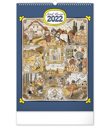 Nástěnný kalendář Josef Lada – Měsíce 2022