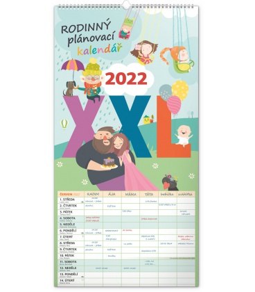 Wandkalender Family planner XXL 2022