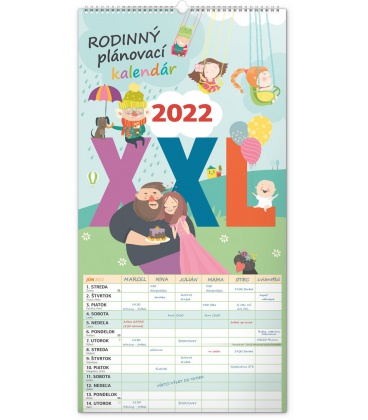 Wall calendar Family planner XXL SK 2022