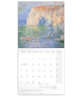 Nástěnný kalendář Claude Monet 2022