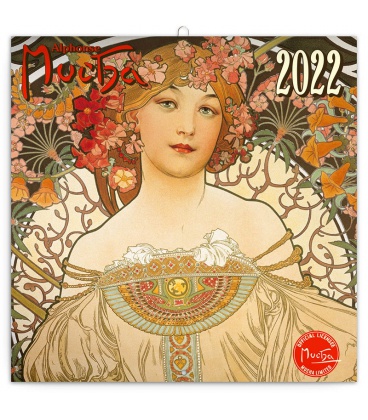 Nástěnný kalendář Alfons Mucha 2022