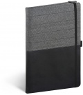 Notebook A5 Skiver, black, grey, lined 2022
