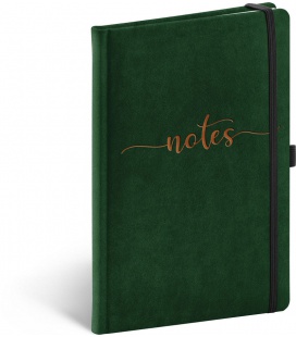 Notebook A5 Velvet, Typo, lined 2022