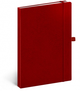 Notebook A5 Vivella Classic red, red, dotted 2022