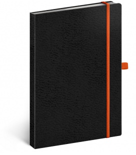 Notebook A5 Vivella Classic black, orange, dotted 2022