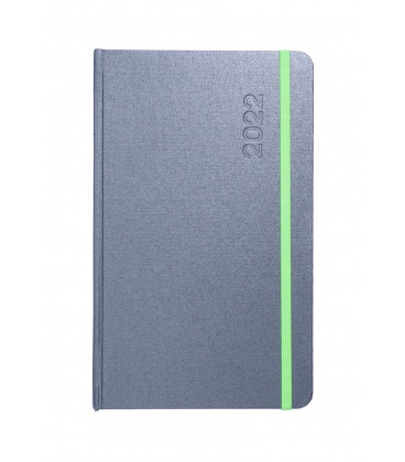 Weekly Diary - Notepad TREND Plátno grey, green 2022