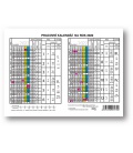 Table calendar Yearly Planing Card   2022