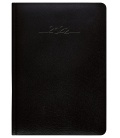 Leather diary A5 daily Carus black 2022