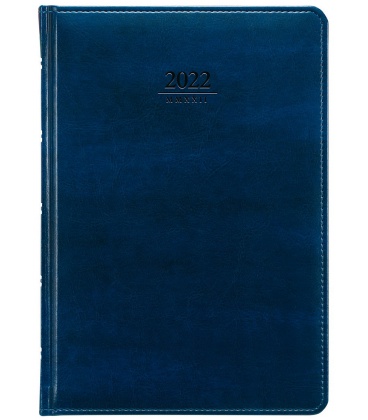 Tagebuch - Terminplaner A5 Atlas blau 2022