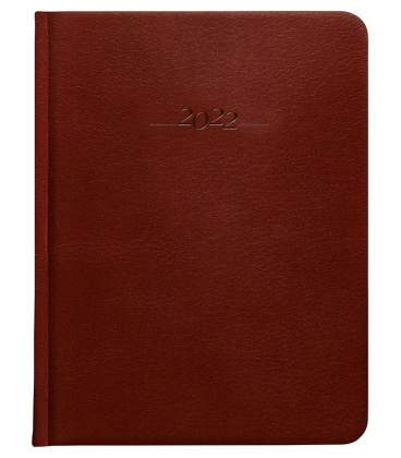 Leather diary B6 daily Carus brown 2022