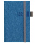 Wochentagebuch - Terminplaner pocket slowakisch Tweed blau, grau 2022