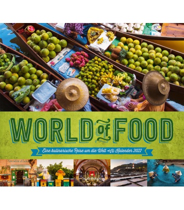 Wall calendar World of Food - Kulinarische Weltreise Kalender 2022