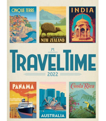Wall calendar Travel Time Kalender - Reise-Plakate 2022