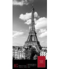 Nástěnný kalendář Paříž / Paris, je t’aime - Literatur-Kalender 2022